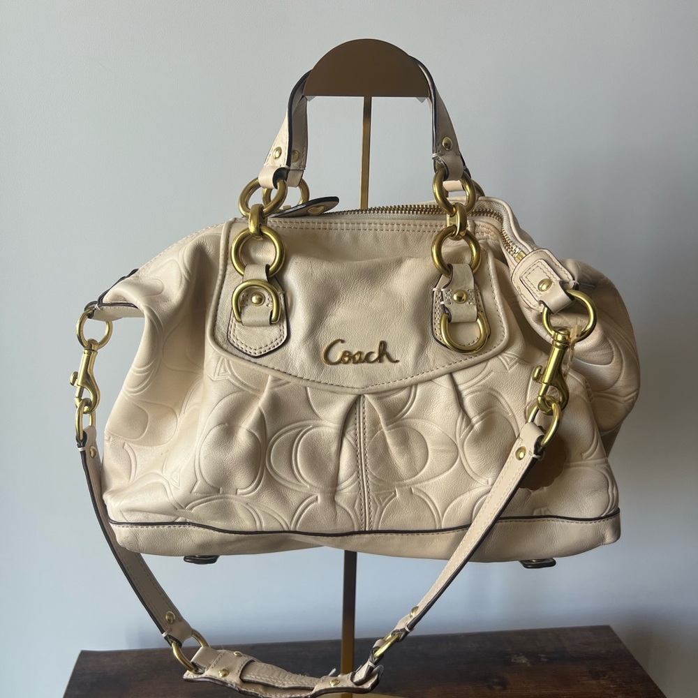 Authentic Coach Y2K Cream Handbag
